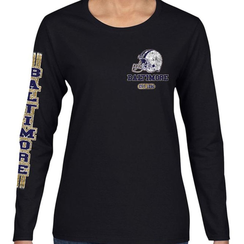 Game Day Football Long Sleeve Shirts Baltimore